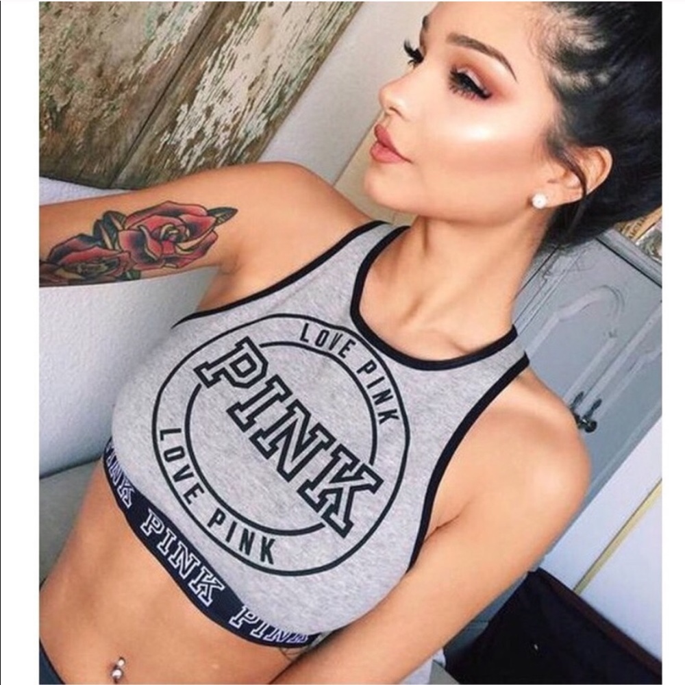 Vs High Neck Racerback Sports Bra